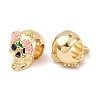 Rack Plating Brass European Beads KK-B076-18G-1-2