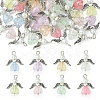 30Pcs Angel Acrylic & Glass Pendant PALLOY-FZ00016-2