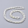 Electroplated Opaque Glass Beads Strands X-EGLA-L015-FR-B11-3
