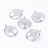 Natural Quartz Crystal Pendants X-G-E419-21P-2