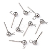 Non-Tarnish 304 Stainless Steel Stud Earring Findings STAS-G012-2-3