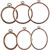 Rubber Imitation Wood/Plastic Cross Stitch Embroidered Frame DIY-NB0003-05-1