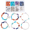 DIY Gemstone Bead Stretch Bracelets Making Kits DIY-SC0012-17-1