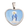 304 Stainless Steel Pendants STAS-H182-11A-P-1