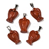 Natural Red Jasper Pendants G-B127-10P-11-2