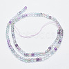 Natural Fluorite Beads Strands G-F547-38A-4mm-2