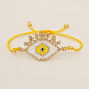 Bohemian Style Glass Seed Beaded Link Bracelets PJ0683-5-1