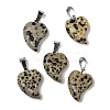 Natural Dalmatian Jasper Pendants G-B127-11P-02-2