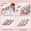 8Pcs Glass Cabochons(Hot Melt Adhesive On The Back) GGLA-FG0001-07A-4