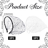 2Pcs 2 Colors Mesh Veil Cloth Hair Bands AJEW-CP0009-59-2