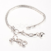 Brass European Style Bracelet Jewelry Making KK-S756-17cm-01P-2