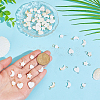 60Pcs 10 Styles Natural Freshwater Shell Pendants PALLOY-HY00106-4