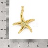 Ocean Brass & Rhinestone Pendants RB-CBA4B36-04G-01-3
