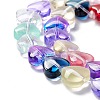 Transparent Glass Beads Strand GLAA-F112-01H-4