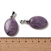 Natural Lepidolite Pendants G-Z055-03P-19-3
