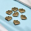 Tibetan Style Alloy Pendant Rhinestone Settings TIBEP-GC207-AB-NR-4