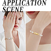 10Pcs 2 Colors Rack Plating Brass Fold Over Clasps KK-SC0006-66-6