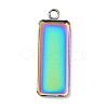 Ion Plating(IP) 304 Stainless Steel Pendant Cabochon Settings LS-STAS-I069-36MC-2