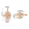 1Pc Brass Micro Pave Clear Cubic Zirconia Locket Pendants KK-TADJ0001-06-3