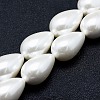 Electroplate Shell Pearl Beads Strands BSHE-G010-16x25mm-01-1