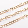 Ion Plating(IP) 304 Stainless Steel Curb Chains CHS-K004-11G-0.6mm-1