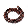 Natural Mahogany Obsidian Round Bead Strands G-P075-26-8mm-2