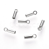 Tarnish Resistant 201 Stainless Steel Cord Ends STAS-P118-07-1
