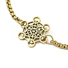 201 Stainless Steel Popcorn Chain Bangles for Women BJEW-M044-02G-2