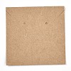 Kraft Paper Jewelry Necklace & Earrings Display Cards CDIS-T004-08-2