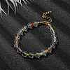 Acrylic & Seed Beaded Stretch Bracelets BJEW-JB10026-2