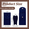 8Pcs 4 Colors Plush Cloth Watch Storage Pouches with Snap Button TP-DR0001-05-2