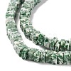 Natural Green Spot Jasper Beads Strands G-K326-01-4