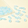 50Pcs Transparent Spray Painted Glass Beads GLAA-FS0002-06E-10