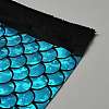 Sparkly Hologram Spandex Mermaid Printed Fish Scale Fabric DIY-WH0622-023A-2