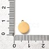 304 Stainless Steel Flat Round Charms STAS-Q348-27A-G01-3