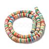 Handmade Polymer Clay Beads Strands CLAY-R089-6mm-103-2
