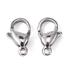 Tarnish Resistant 304 Stainless Steel Lobster Claw Clasps Hand Polished STAS-M262-01-12mm-1