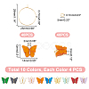 DIY Butterfly Wine Glass Charms Making Kit DIY-UN0004-69-4