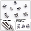 Unicraftale 8Pcs 8 Style 304 Stainless Steel European Beads STAS-UN0040-31-5