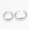 Tarnish Resistant 201 Stainless Steel Huggie Hoop Earrings MAK-R021-21mm-2