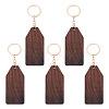 Walnut Wood Pendant Keychains KEYC-TAC0034-06E-1