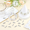 100Pcs Alloy Crystal Rhinestone Spacer Bars FIND-SC0021-30-4