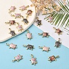 20Pcs 4 Colors Alloy Enamel Pendants ENAM-CJ0002-44-4