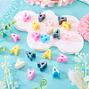 20Pcs UV Plating Opaque Acrylic European Beads OACR-TADJ0001-16A-4