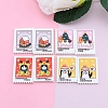 Christmas Stamp Resin Cabochons XMAS-PW0001-220-3