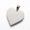 Tarnish Resistant 304 Stainless Steel Stamping Blank Tag Pendants STAS-F213-02P-2