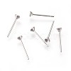 Non-Tarnish 304 Stainless Steel Post Stud Earring Settings STAS-I097-006A-P-2