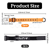 4Pcs 2 Styles Polyester Football Referee Chain Clips Cord Bracelets Set BJEW-BC0001-30-2