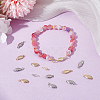 10Pcs 2 Colors Brass Box Clasps KK-GO0002-38-4