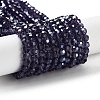 Electroplate Transparent Glass Beads Strands LS-EGLA-A035-T4mm-A15-1